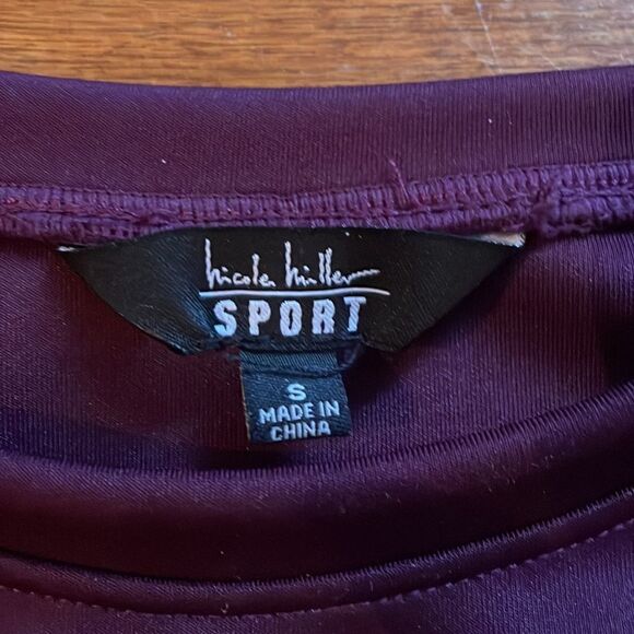 Nicole Miller Sport Purple Crewneck Pullover - Picture 2 of 6